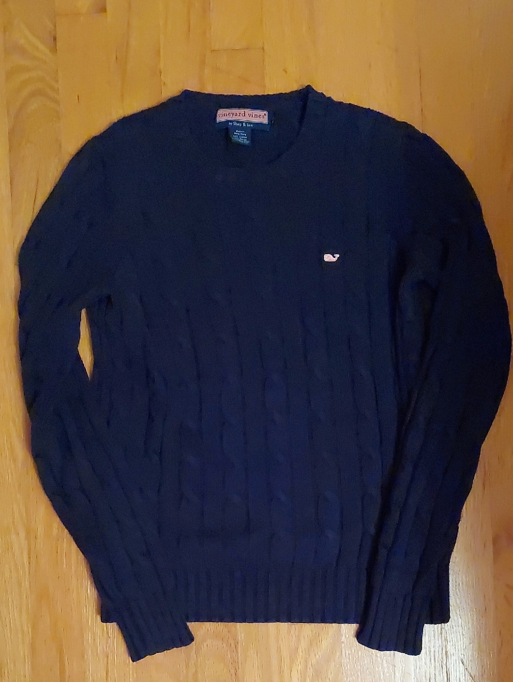 Bundle Ralph Lauren Vineyard Vines Lands End Eddie Bauer Cotton Cable Sweaters - Picture 5 of 16